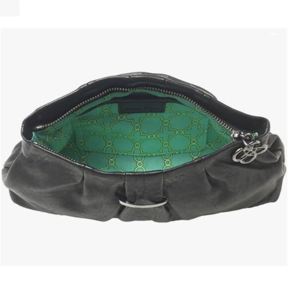 Stella & Dot Black Leather La Coco Clutch Handbag NEW - Picture 2 of 4